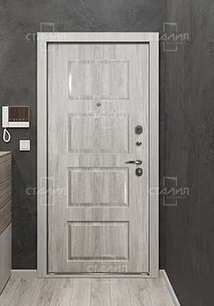 ВДверь в квартиру с хорошей звукоизоляцией в темном интерьере в Кудрово