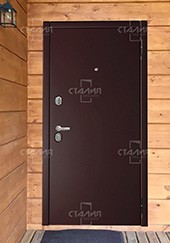 Эконом входная металлическая дверь Модель Стандарт - 3 в дом из бруса